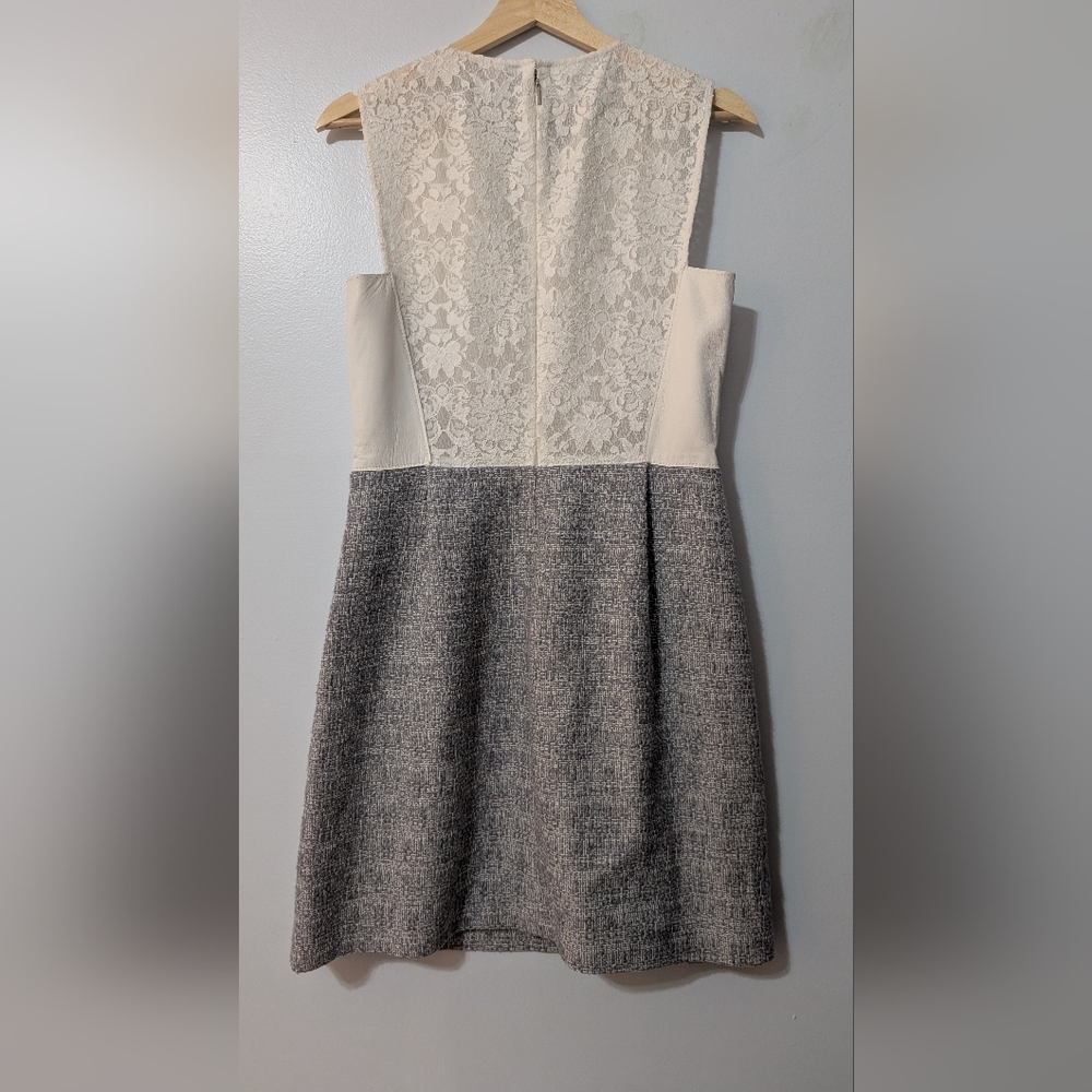 Rebecca Taylor White and Gray Skirt Dress - Picture 4 of 7